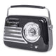 Madison Retro Radio med Bluetooth och FM (svart)