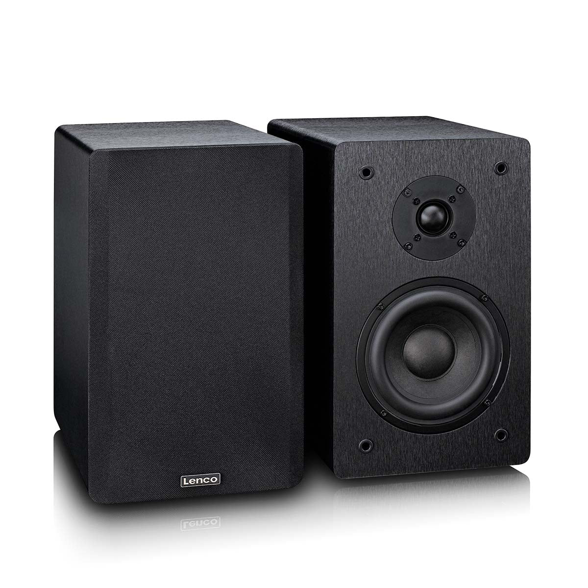 Lenco LS-700 skivspelare med högtalare, svart (2x110W)