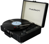 Madison Vintage Skivspelare m. Bluetooth (Svart)