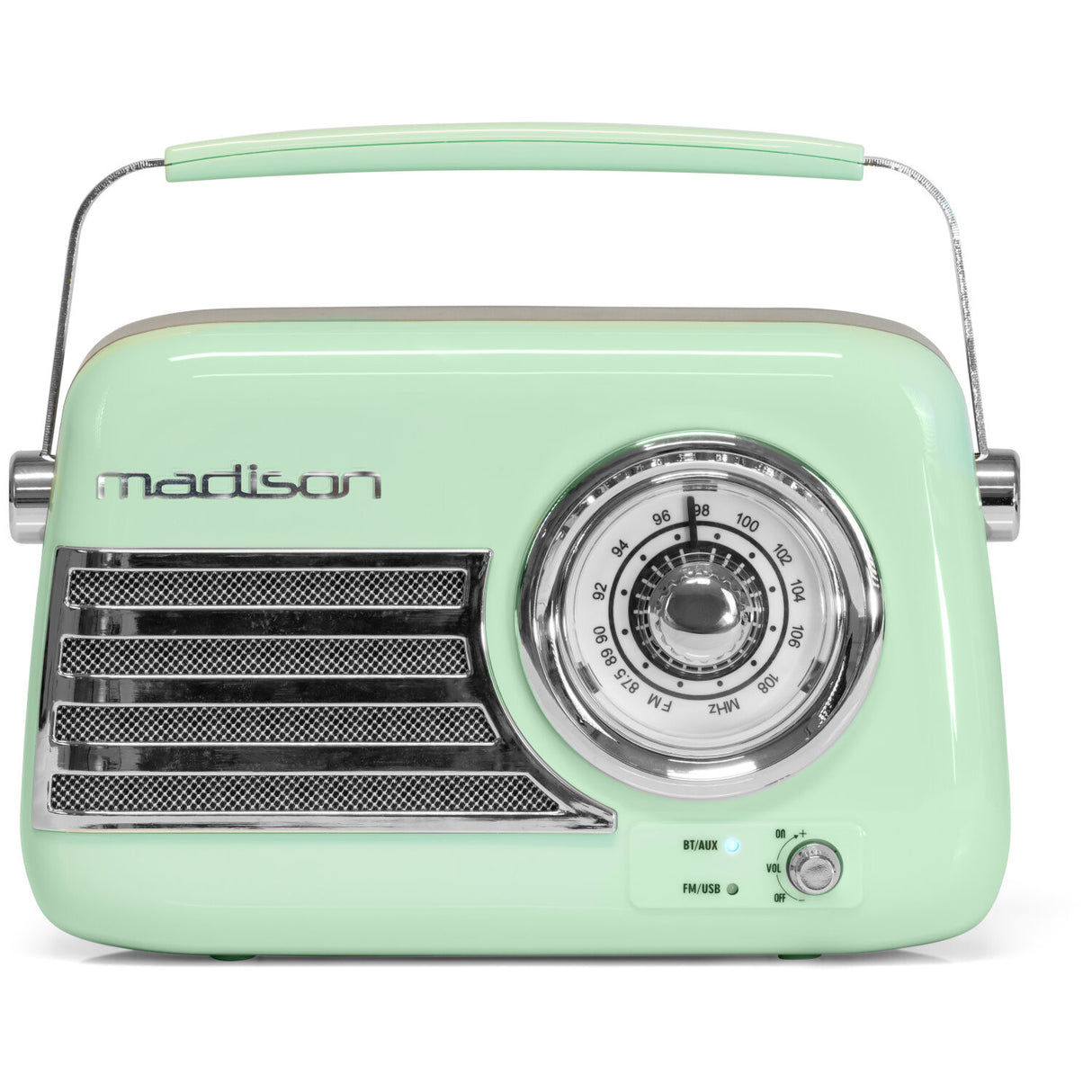 Madison Retro Radio med Bluetooth och FM (Mint)