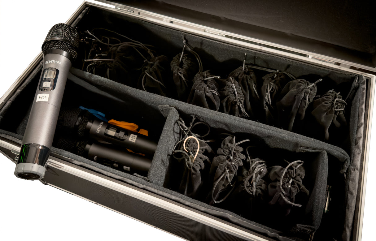 Renton Rack Trådlöst Kombi System (4 Handhållna + 8 Headset)