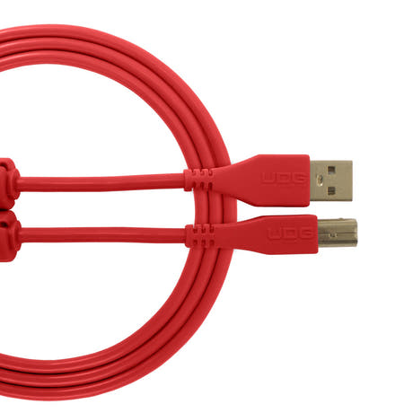 UDG Ultimate Audio Cable USB 2.0 A-B Röd Rak 3m