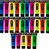 UV ansikts- och kroppsmålning för 25 personer