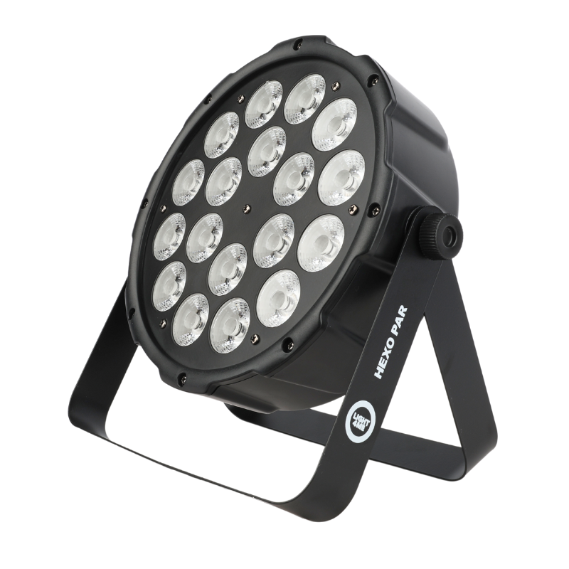 Light4Me Hexo PAR 18x12W RGBWA-UV LED PAR Spotlight