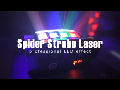 LIGHT4ME SPIDER STROBO LASER LED-ljuseffekt