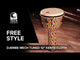 Toca Djembe Freestyle mekaniskt stämd - Kente-tyg (SFDMX-12K)