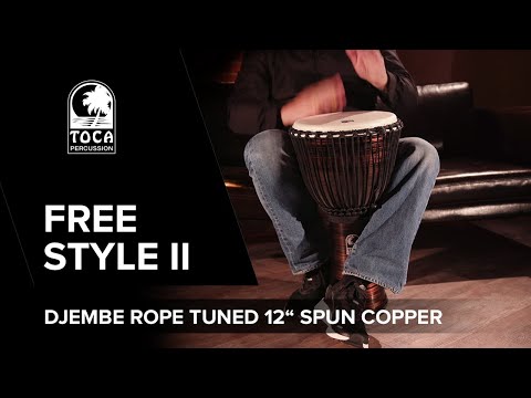 Toca Djembe Freestyle II repstämd - Dark Red (TF2DJ-12R)