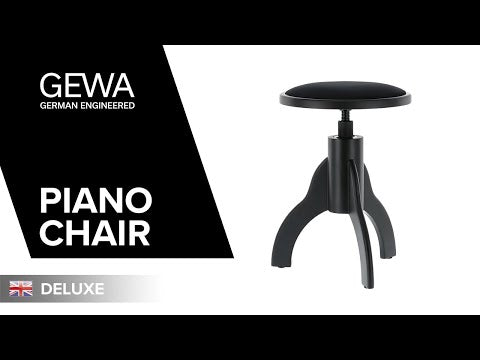 GEWA pianostol Deluxe - Svart matt
