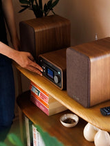 Pure Classic Stereo Mini Hi-Fi-system – DAB+, CD, Bluetooth, 40W, valnöt